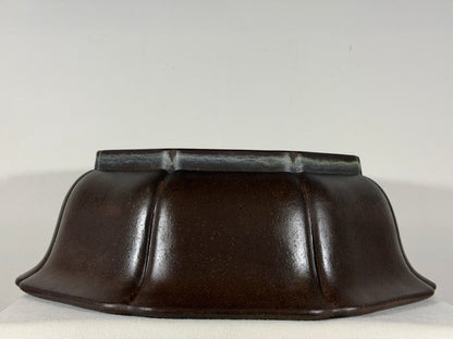 Preowned Japanese Tokoname Unglazed Rinka Style Bonsai Pot Touhou - 18” x 17.25” x 5.75”