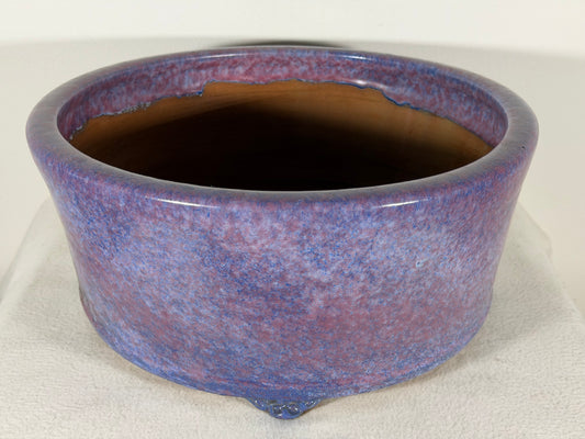New Japanese Tokoname Round Bonsai Pot Syuhou Yoshimua - 13.5” By 6”