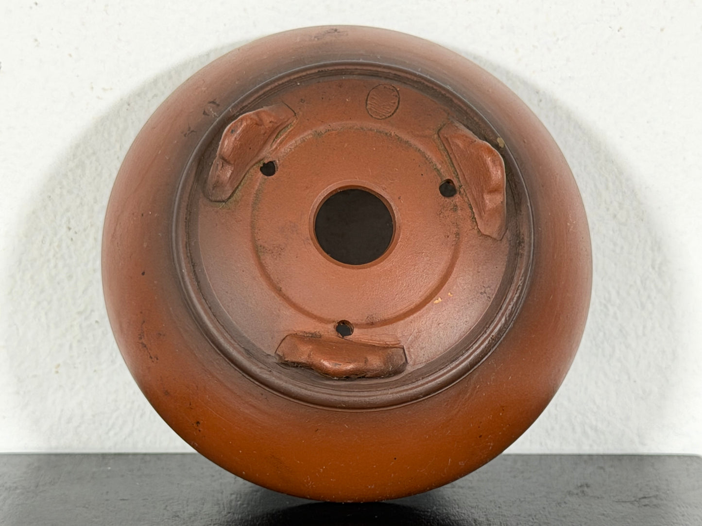 New Japanese Tokoname Unglazed Bag Style Bonsai Pot Bigei - 3.5” By 1.5”