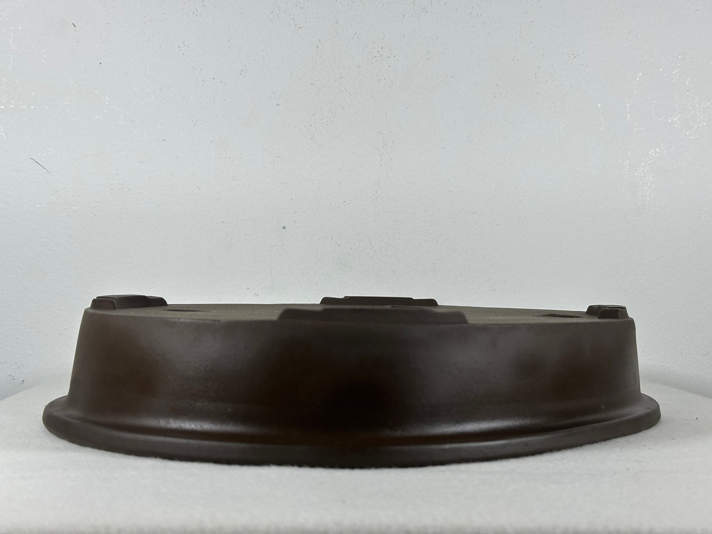 Preowned Japanese Tokoname Unglazed Shallow Oval Bonsai Pot - 13.5” By 10”