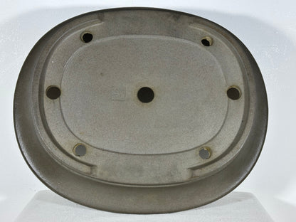 Preowned Japanese Tokoname Unglazed Oval Bonsai Pot Kisen - 17.5” By 14.5”