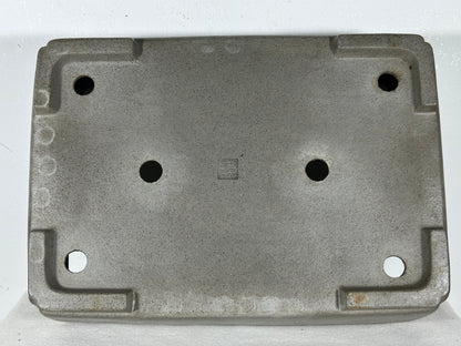 Preowned Japanese Tokoname Unglazed Rectangular Bonsai Pot Seizan - 13.75” By 9.75”