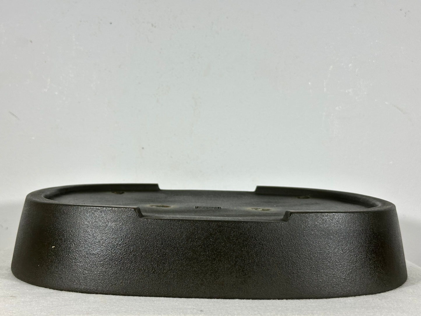 Preowned Japanese Tokoname Unglazed Oval Bonsai Pot Seizan - 14.25” By 11.5”
