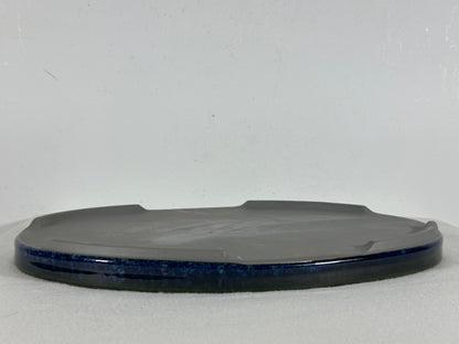 New Japanese Glazed Suiban for Suiseki Bonsai Harumatsu - 12.5” By 9”