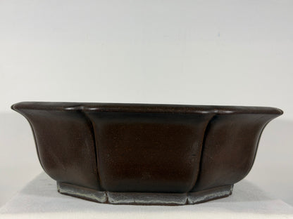 Preowned Japanese Tokoname Unglazed Rinka Style Bonsai Pot Touhou - 18” x 17.25” x 5.75”