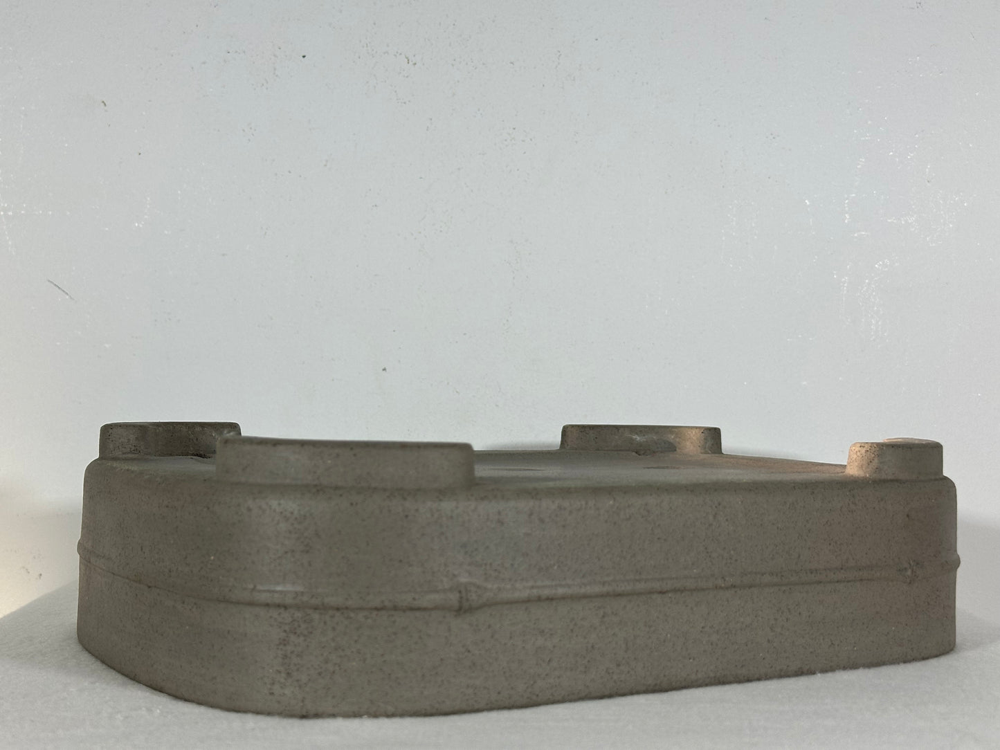Preowned Japanese Tokoname Unglazed Rectangular Bonsai Pot Seizan - 12.75” By 9.25”