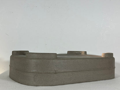Preowned Japanese Tokoname Unglazed Rectangular Bonsai Pot Seizan - 12.75” By 9.25”