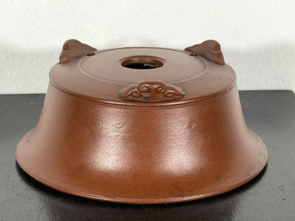 New Japanese Tokoname Unglazed Round Bonsai Pot Bigei - 3.75” By 1.5”