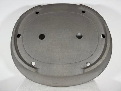 New Japanese Tokoname Unglazed Oval Bonsai Pot Kisen - 23” By 19”