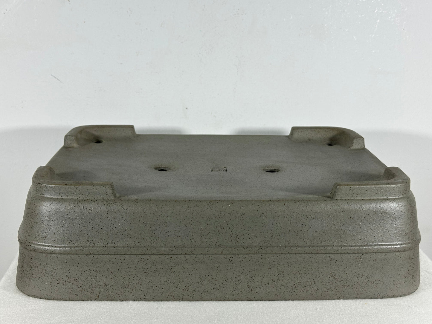 Preowned Japanese Tokoname Unglazed Rectangular Bonsai Pot Seizan - 15” By 10.75”
