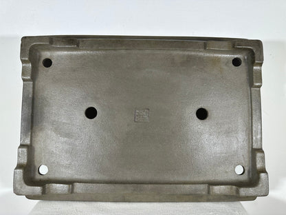 Preowned Japanese Tokoname Unglazed Rectangular Bonsai Pot Seizan - 19.5” By 13.75”