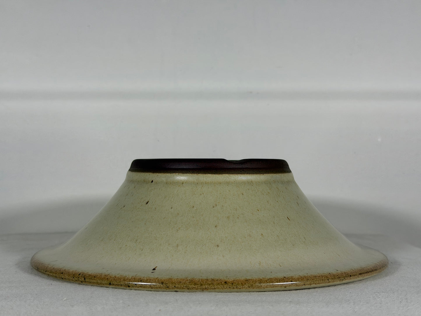 Preowned Japanese Tokoname Round Bonsai Pot Yamaaki - 10.5” By 3”