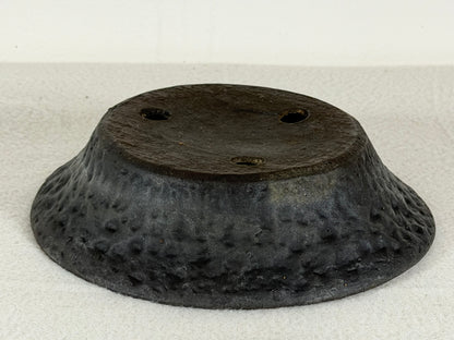Preowned Japanese Tokoname Unglazed Nanban Style Bonsai Pot Nihei - 6.5” By 1 5/8”