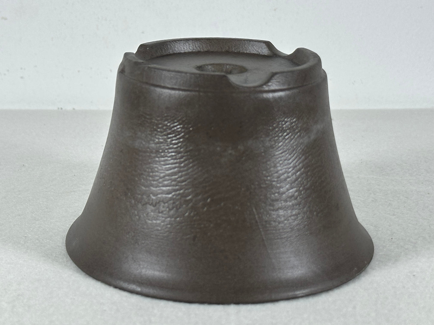 Preowned Japanese Tokoname Unglazed Round Bonsai Pot - 5” By 3”