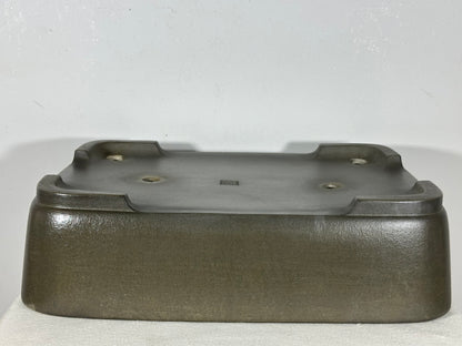 Preowned Japanese Tokoname Unglazed Rectangular Bonsai Pot Seizan - 16.25” By 11.75”