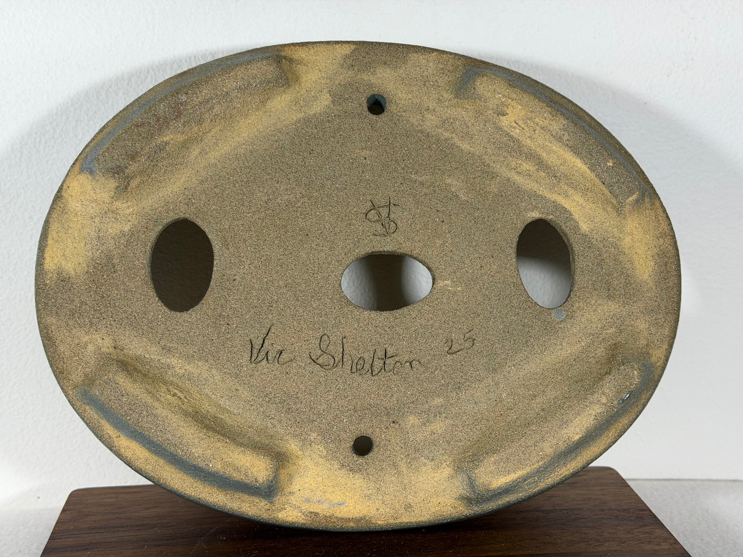 Victor Shelton Glazed Oval Bonsai Pot (American-Made) - 9.5” By 7.25”