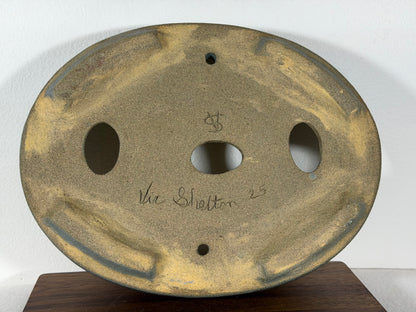 Victor Shelton Glazed Oval Bonsai Pot (American-Made) - 9.5” By 7.25”