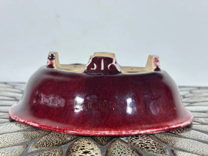 Preowned Japanese Bonsai Pot Mokko Style AIBA KOYO - 6.75” By 5.75”
