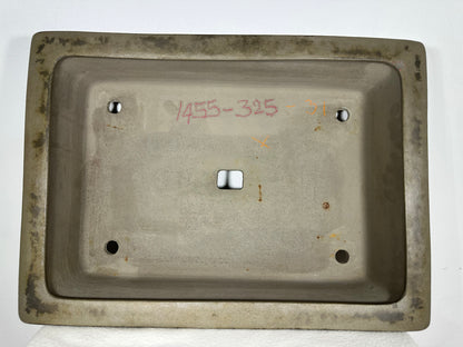 Preowned Japanese Tokoname Unglazed Rectangular Bonsai Pot Seizan - 18.5” By 13.5”