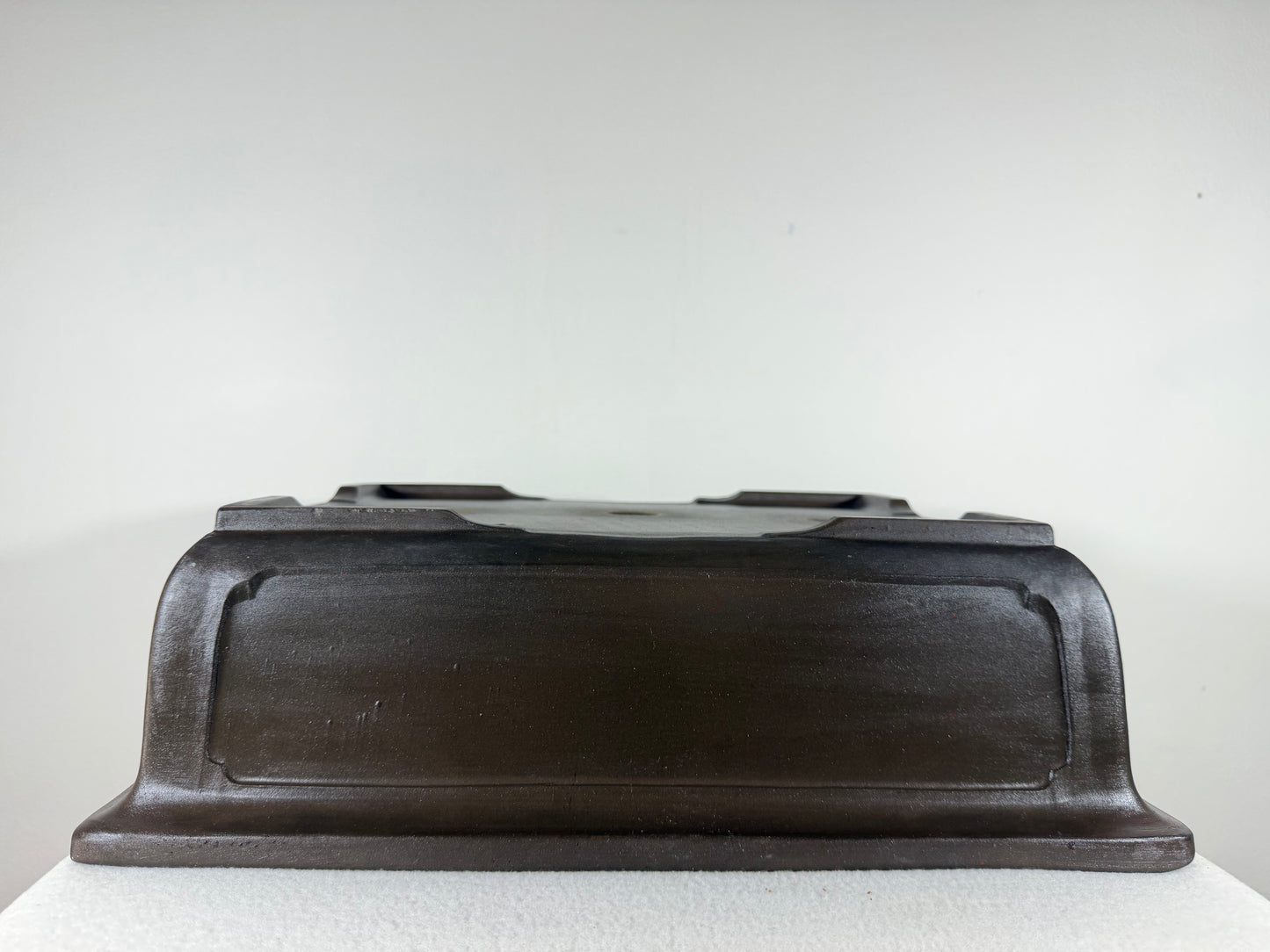 Preowned Japanese Tokoname Unglazed Rectangular Bonsai Pot - 16” By 12.75”