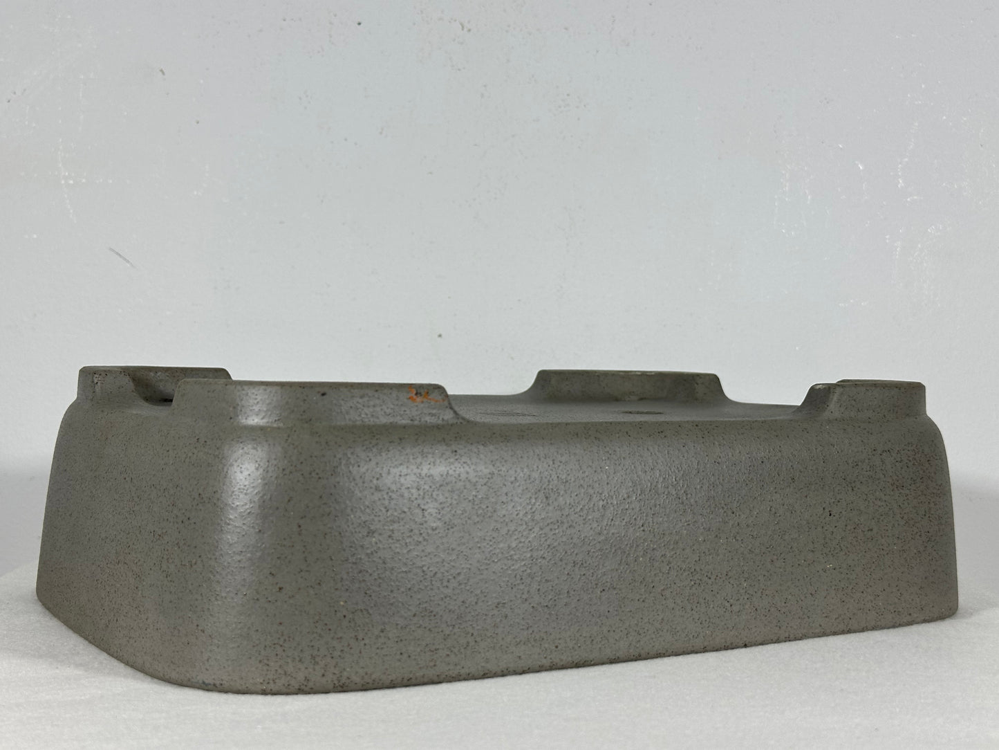 Preowned Japanese Tokoname Unglazed Rectangular Bonsai Pot Seizan - 13” By 9.25”