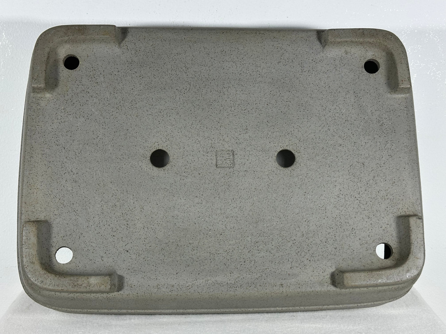 Preowned Japanese Tokoname Unglazed Rectangular Bonsai Pot Seizan - 15” By 10.75”