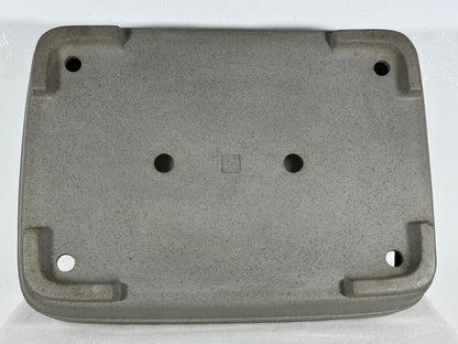 Preowned Japanese Tokoname Unglazed Rectangular Bonsai Pot Seizan - 15” By 10.75”
