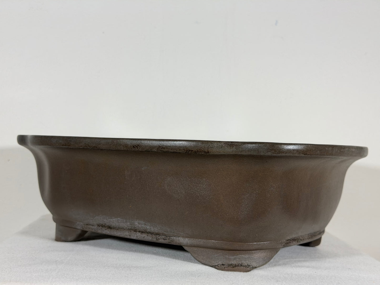 Preowned Japanese Tokoname Mokko Style Bonsai Pot Gyouzan Nakano - 15.5” By 12.75”