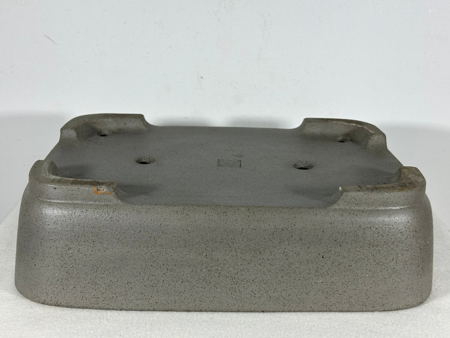 Preowned Japanese Tokoname Unglazed Rectangular Bonsai Pot Seizan - 13” By 9.25”