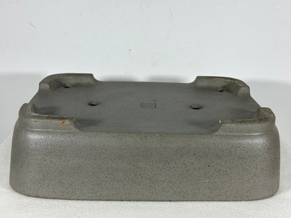 Preowned Japanese Tokoname Unglazed Rectangular Bonsai Pot Seizan - 13” By 9.25”