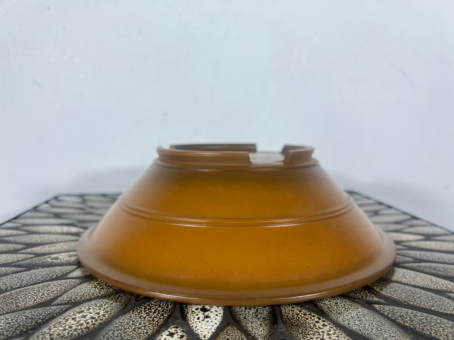 Preowned Japanese Tokoname Round Bonsai Pot Bigei - 9.5” By 2 7/8”
