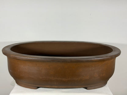 Preowned Japanese Tokoname Rectangular Bonsai Pot Itayama -  22.25” x 17.5” x 6.25”