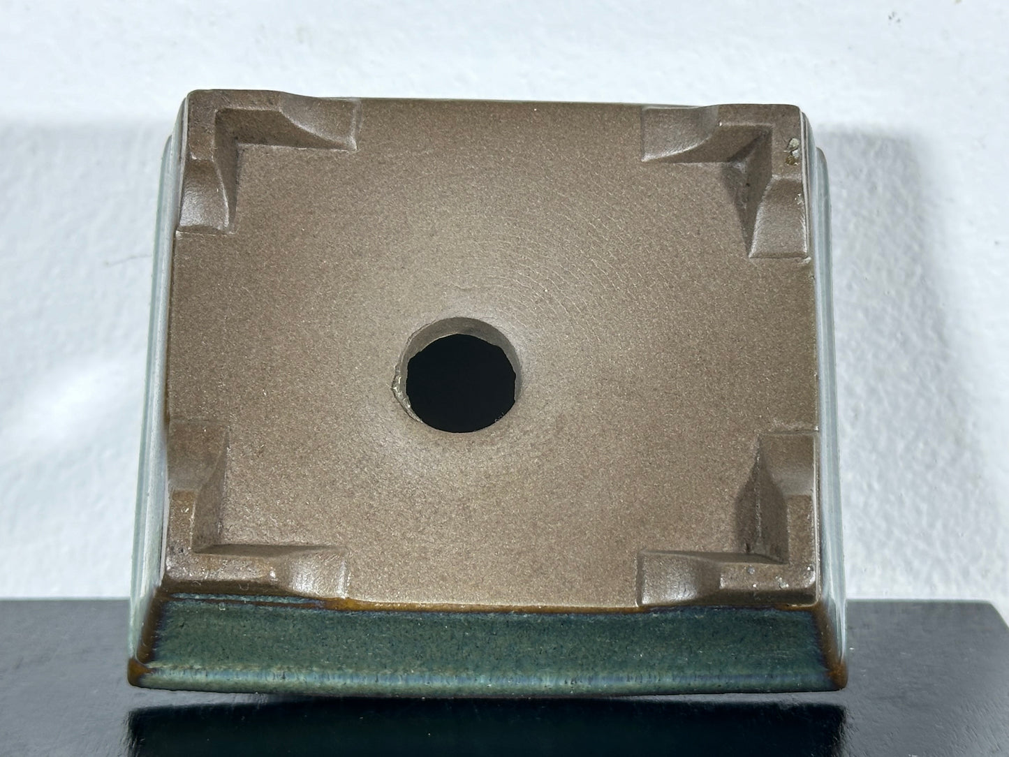 Preowned Japanese Tokoname Rectangular Bonsai Pot - 3.5” By 2 7/8”