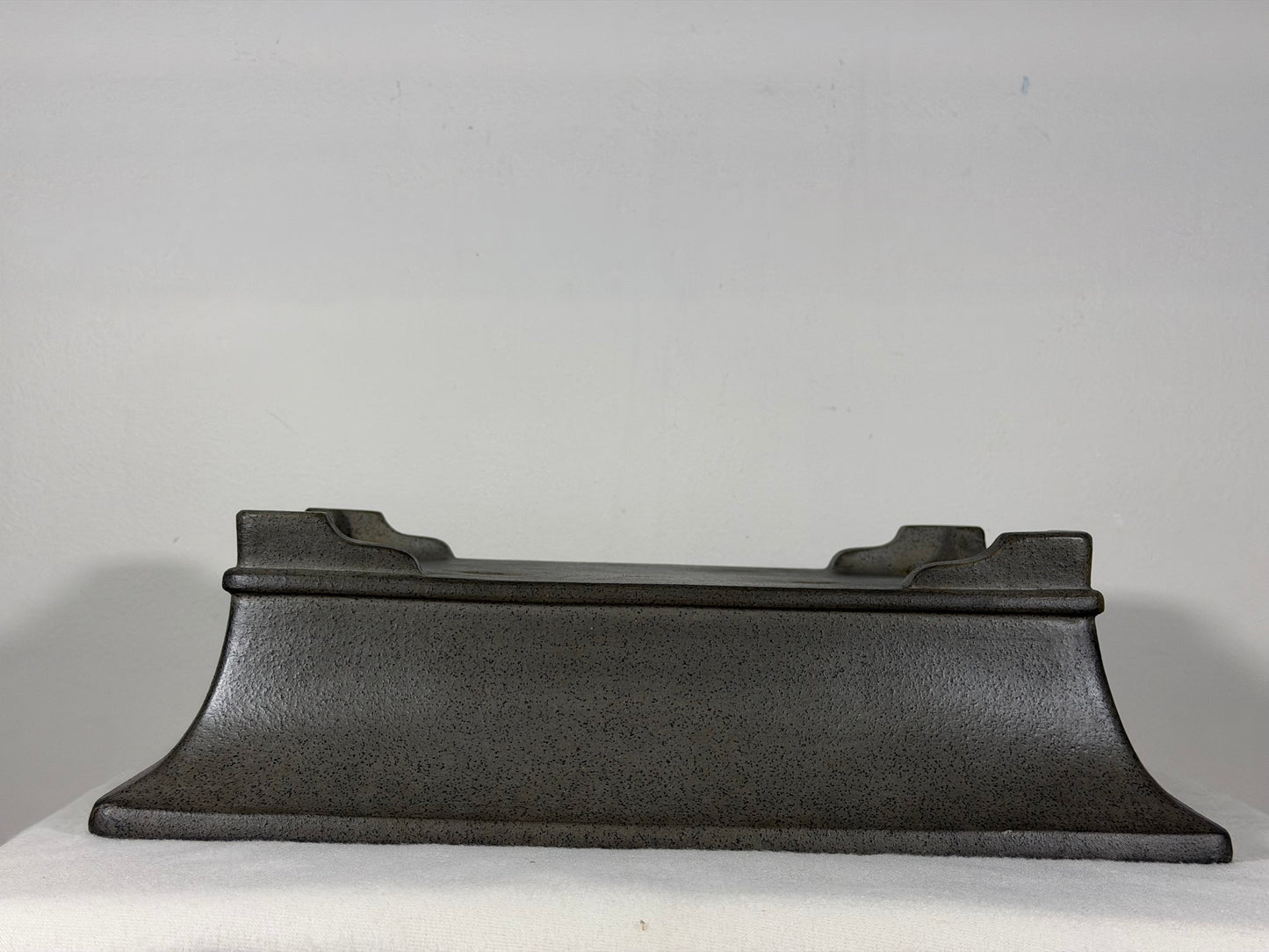 Preowned Japanese Tokoname Rectangular Bonsai Pot Seizan - 14” By 10.25”