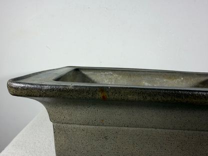Preowned Japanese Tokoname Unglazed Rectangular Bonsai Pot Seizan - 14.75” By 10.75”