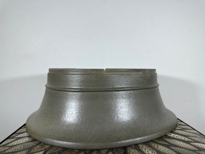 Preowned Japanese Tokoname Unglazed Oval Bonsai Pot Seizan - 16.25” By 14”