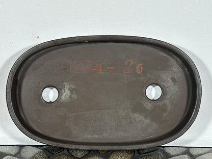 Preowned Japanese Tokoname Unglazed Oval Bonsai Pot - 7.25” By 4 3/8”