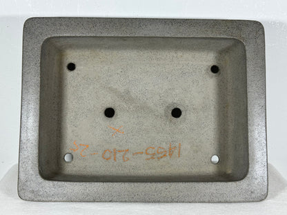 Preowned Japanese Tokoname Unglazed Rectangular Bonsai Pot Seizan - 12.75” By 9.75”