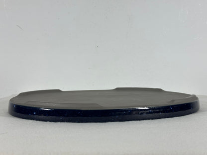 New Japanese Glazed Suiban for Suiseki Bonsai Harumatsu - 11 3/8” By 8”