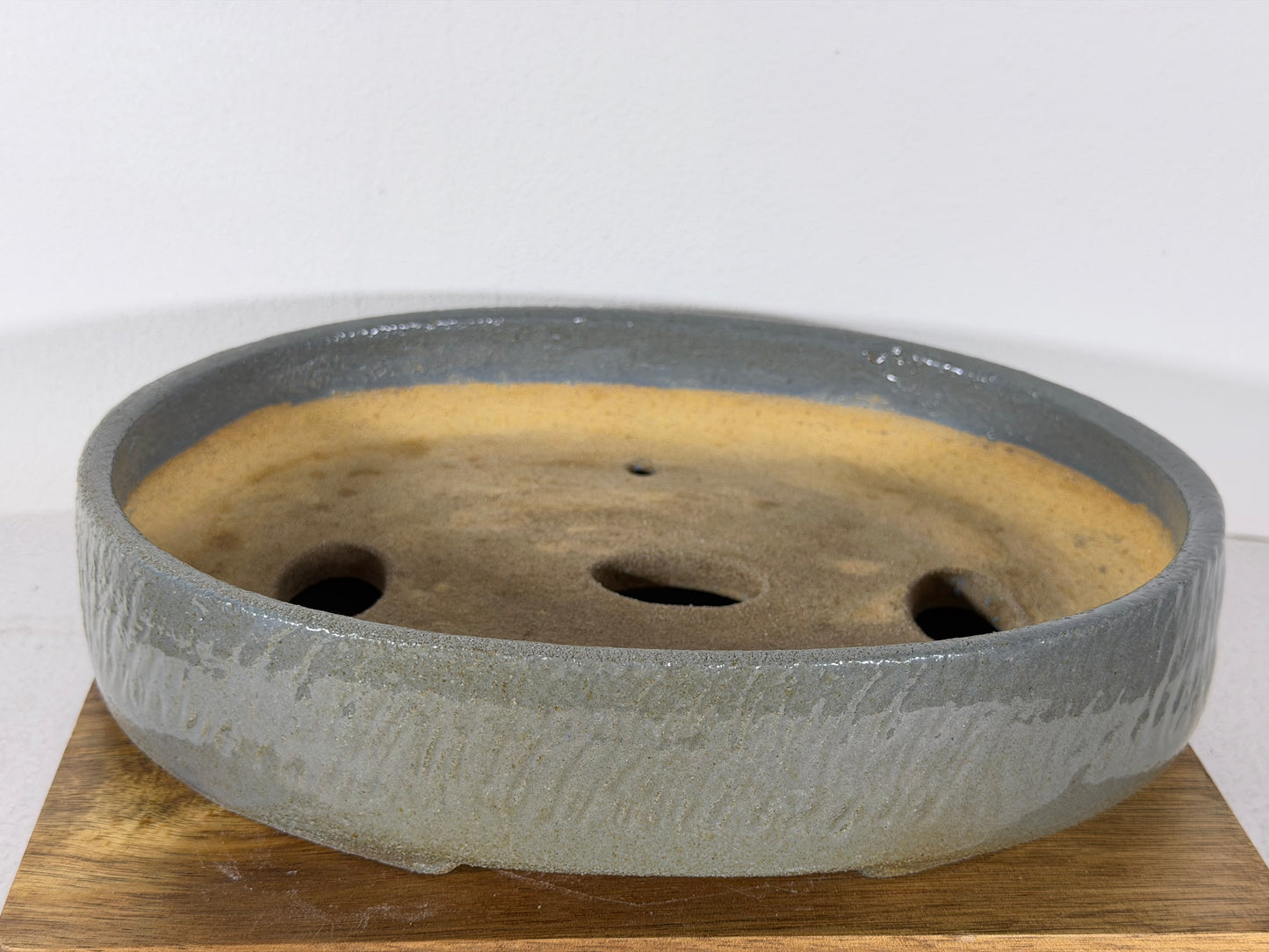 Victor Shelton Glazed Oval Bonsai Pot (American-Made) - 9.5” By 7.25”