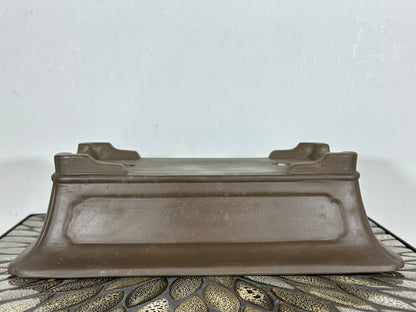 Preowned Japanese Tokoname Unglazed Rectangular Bonsai Pot - 13.75” By 8”