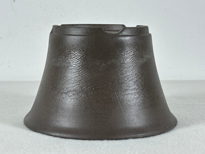 Preowned Japanese Tokoname Unglazed Round Bonsai Pot - 5” By 3”