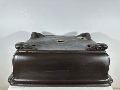 Preowned Japanese Tokoname Unglazed Rectangular Bonsai Pot Kaiyou - 18.5” By 14”