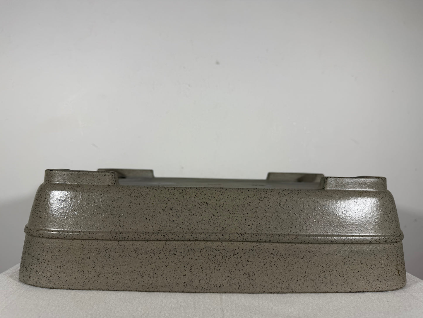 Preowned Japanese Tokoname Unglazed Rectangular Bonsai Pot Seizan - 15” By 10.75”