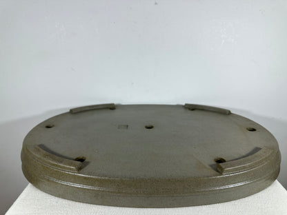 Preowned Japanese Tokoname Oval Shallow Bonsai Pot Seizan - 20.5” By 14.5”