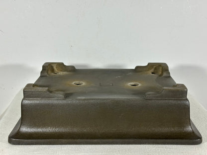 Preowned Japanese Tokoname Unglazed Rectangular Bonsai Pot Seizan - 12.5” By 9.5”