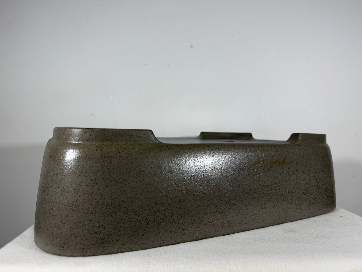 Preowned Japanese Tokoname Unglazed Rectangular Bonsai Pot Seizan - 16.25” By 11.75”