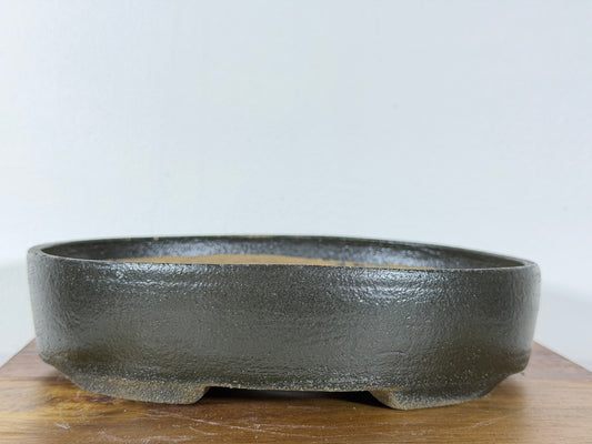 Victor Shelton Glazed Oval Bonsai Pot (American-Made) 8” By 6”
