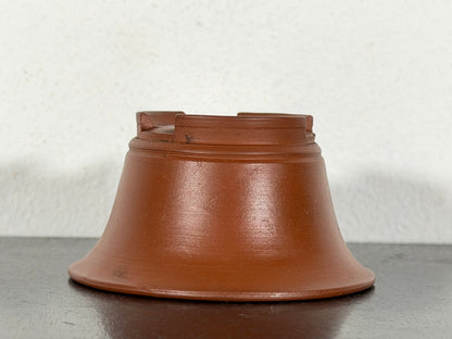New Japanese Tokoname Unglazed Round Bonsai Pot Bigei - 2.75” By 1.5”