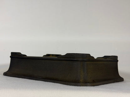 Preowned Japanese Tokoname Unglazed Rectangular Bonsai Pot Housei - 12.25” x 9.25” x 2 7/8”